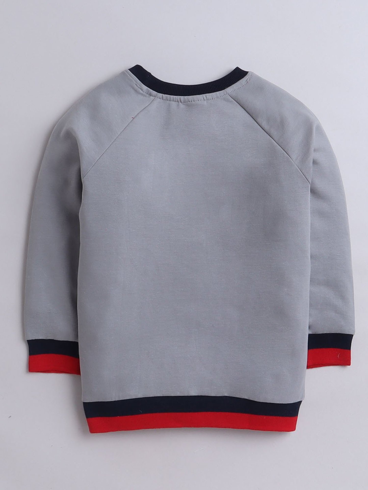 BUMZEE Grey Boys Full Sleeves Cotton Sweatshirt Age - 5-6 Years