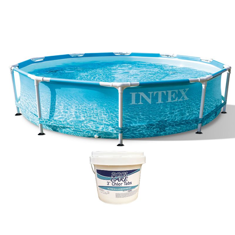 Blue Wave Havana Complete 18' x 52" x 216" Deep Pool Package - Gray