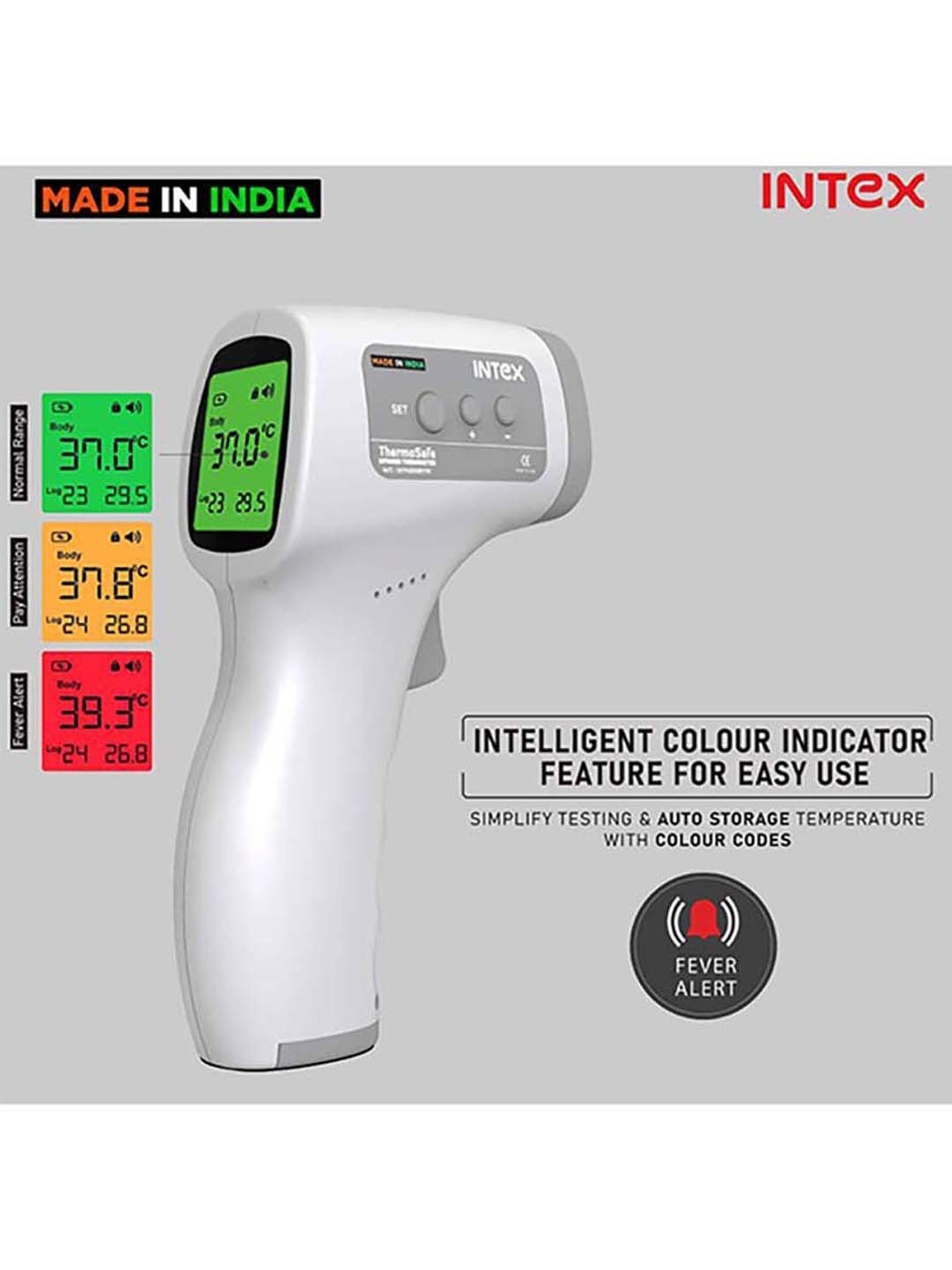 Intex Digital Infrared Thermometers (White and Grey)