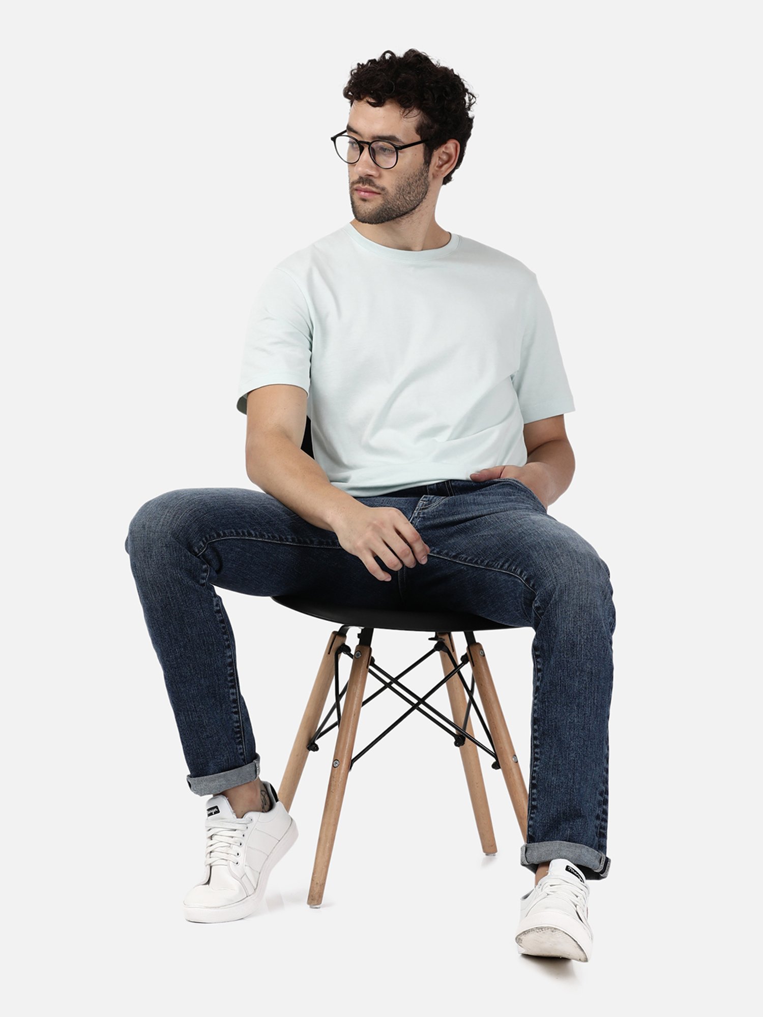 Passion Blue Slim Fit Heavily Washed Jeans