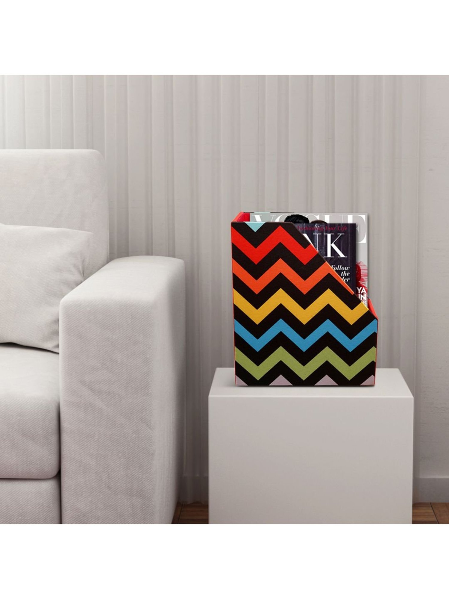 SEJ by Nisha Gupta Multicolor Magazine Rack - Set of 1