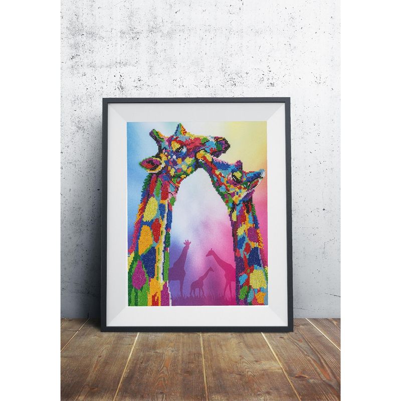 Leisure Arts Diamond Art Advanced Kit 14.6"X18.5"-Giraffe