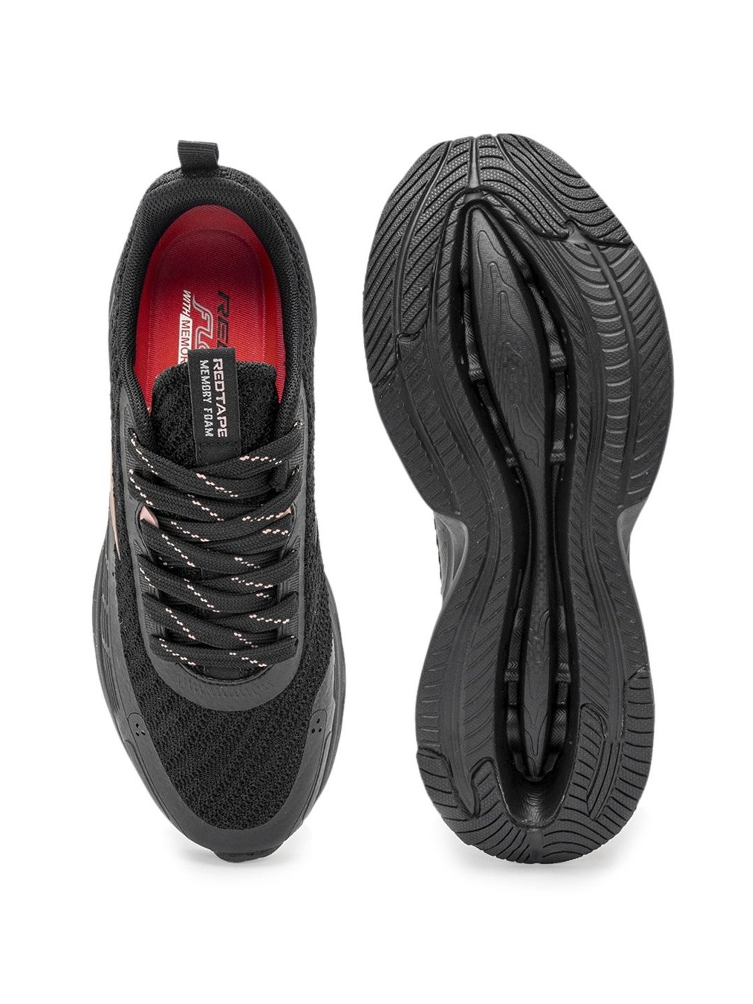 Red Tape Women's Black Running Shoes