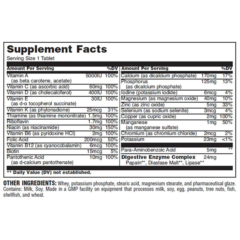 Universal Nutrition Daily Formula Dietary Supplement - 100 Tablets