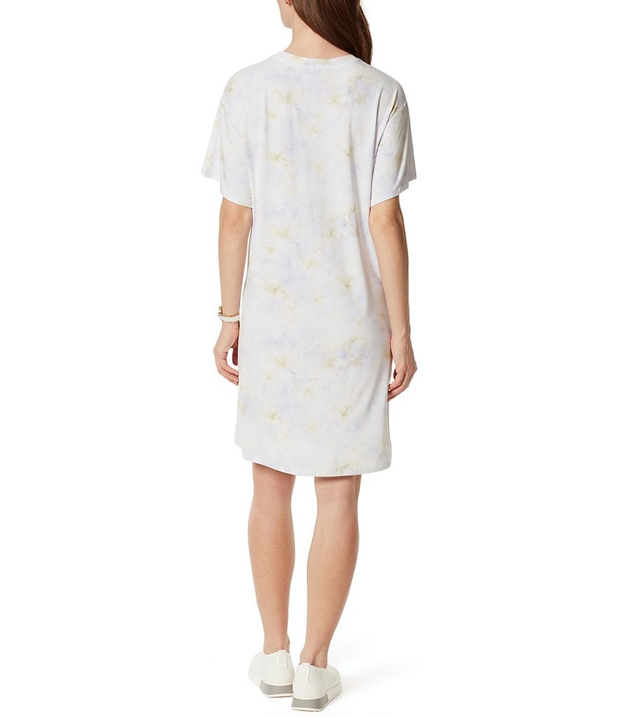 Anne Klein Sport Carlita Jewel Neck Sleeveless Midi Shift Tank Dress