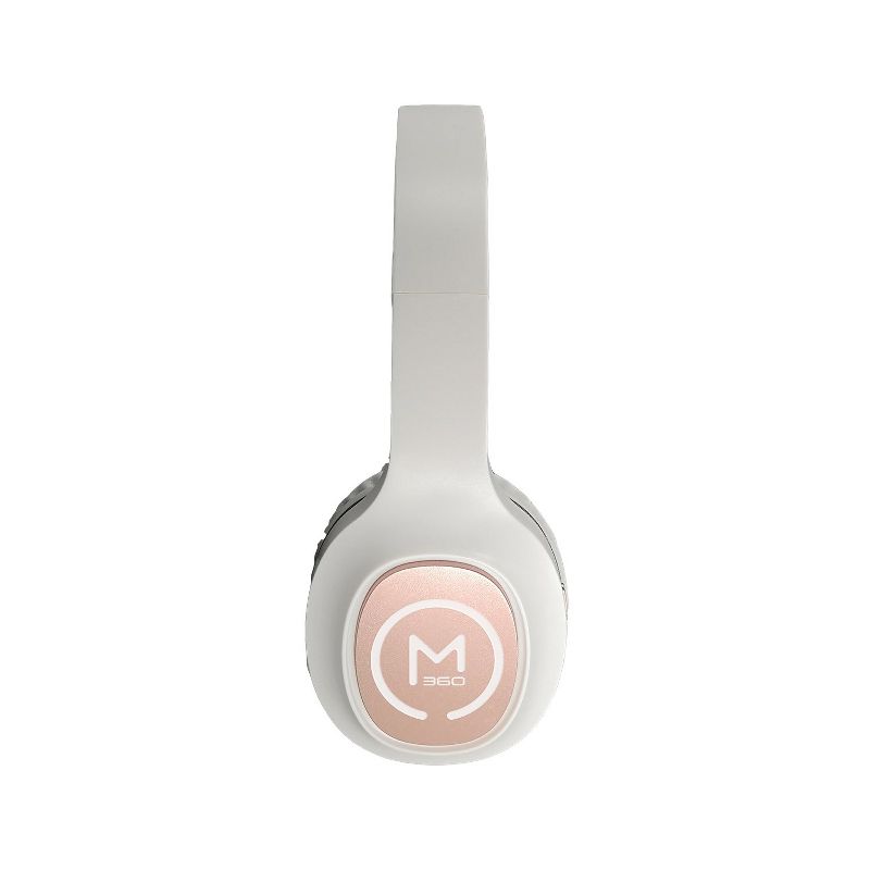 Morpheus 360 HP4500W Wireless Stereo Bluetooth Headphones, White with Rose Gold Accents