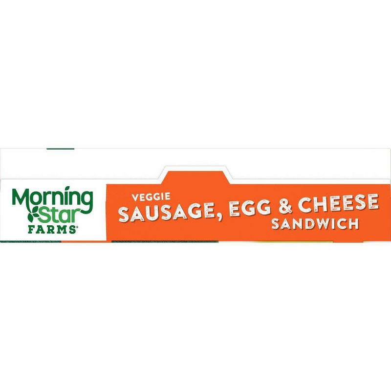 Morningstar Farms Veggie Sausage Egg Cheese Breakfast Frozen Sandwich - 14.8oz