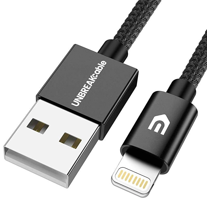 iPhone Charger Cable 2M66 ft Apple MFi Certified Nylon Braided USB to Lightning Fast Charging Cord Compatible with iPhone 1111 Pro11 Pro MaxXXSXS MaxSE 2020 iPad iPodBlack