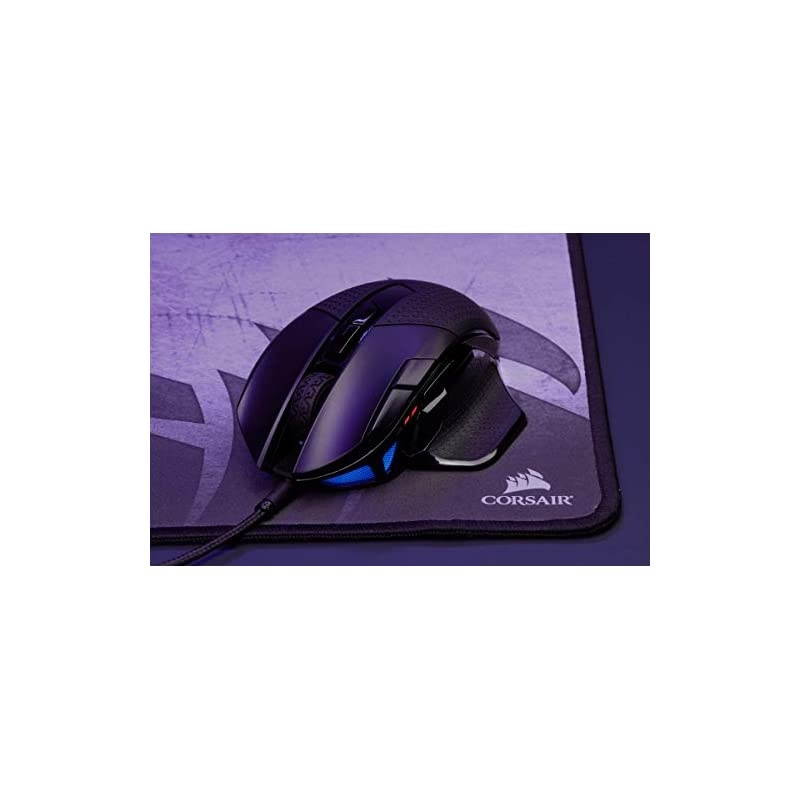 Nightsword RGB, Tunable FPS/MOBA Optical Gaming Mouse (18000 DPI Optical Sensor, Weight System, 10 Programmable Buttons, RGB Multi-Colour Backlighting) - Black