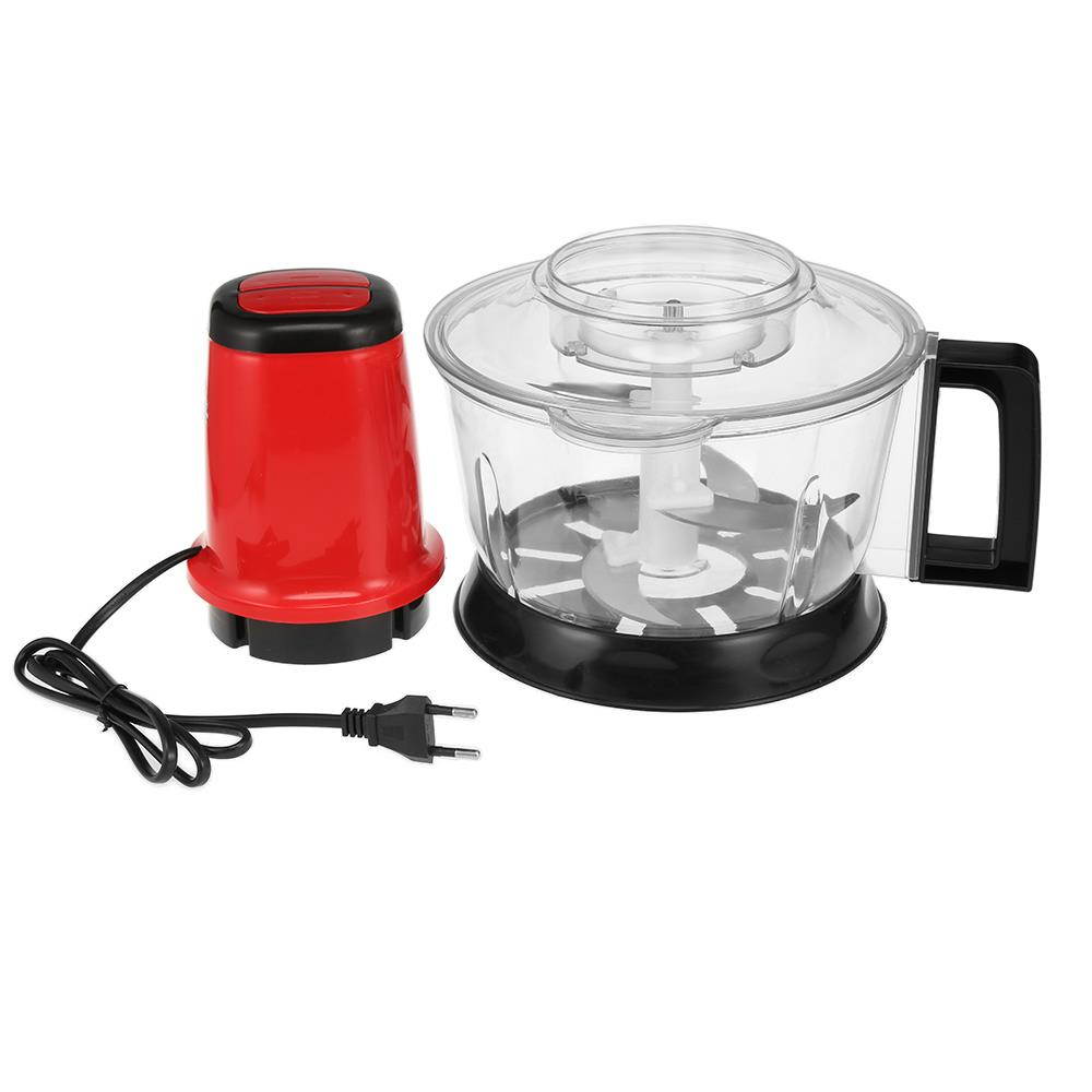 2.6L 220V 50Hz 250W Red Multifunctional Electric Meat Grinder Food Chopper US 2 Pin Plug Split Design Rated Working Time 20s