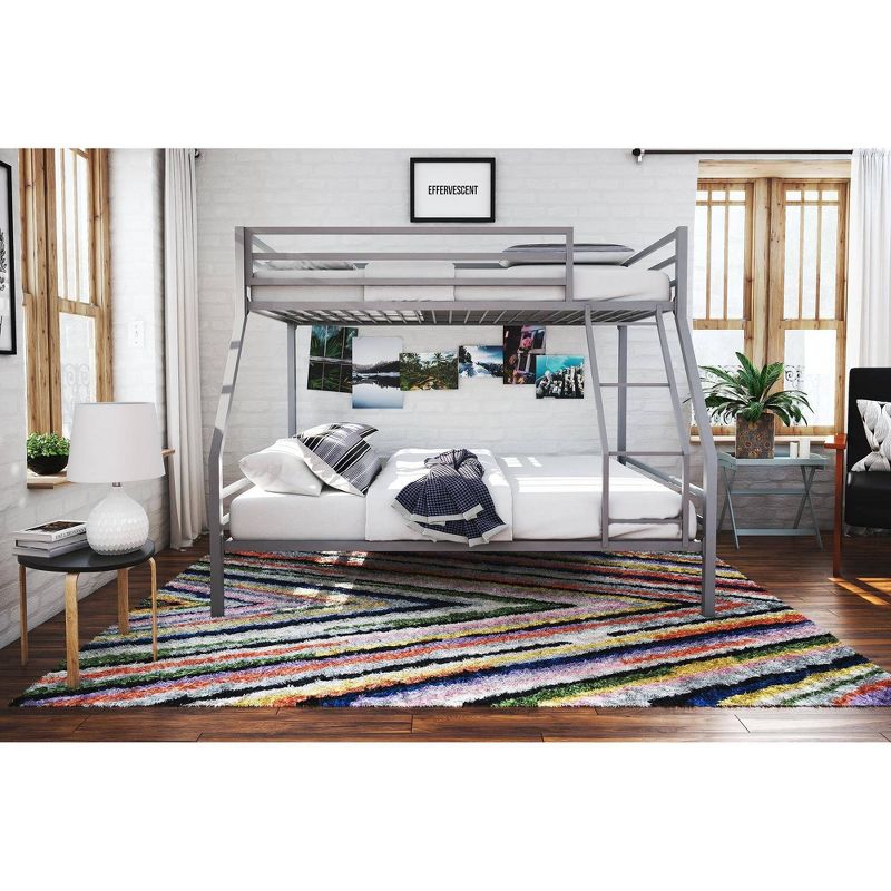 Twin Over Full Maxwell Metal Bunk Bed Gray - Novogratz