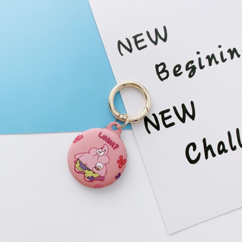 [6 PCS]Silicone Protective Case for AirTags, Tracker Lightweight Soft Protective Skin Cover Accessories Finder Holder with Key Chain Anti-Loss Design Compatible with Apple AirTags 2021