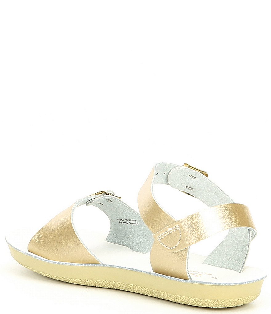 Saltwater Sandals by Hoy Girls' Sun-San Surfer Water Friendly Leather Sandals (Youth)