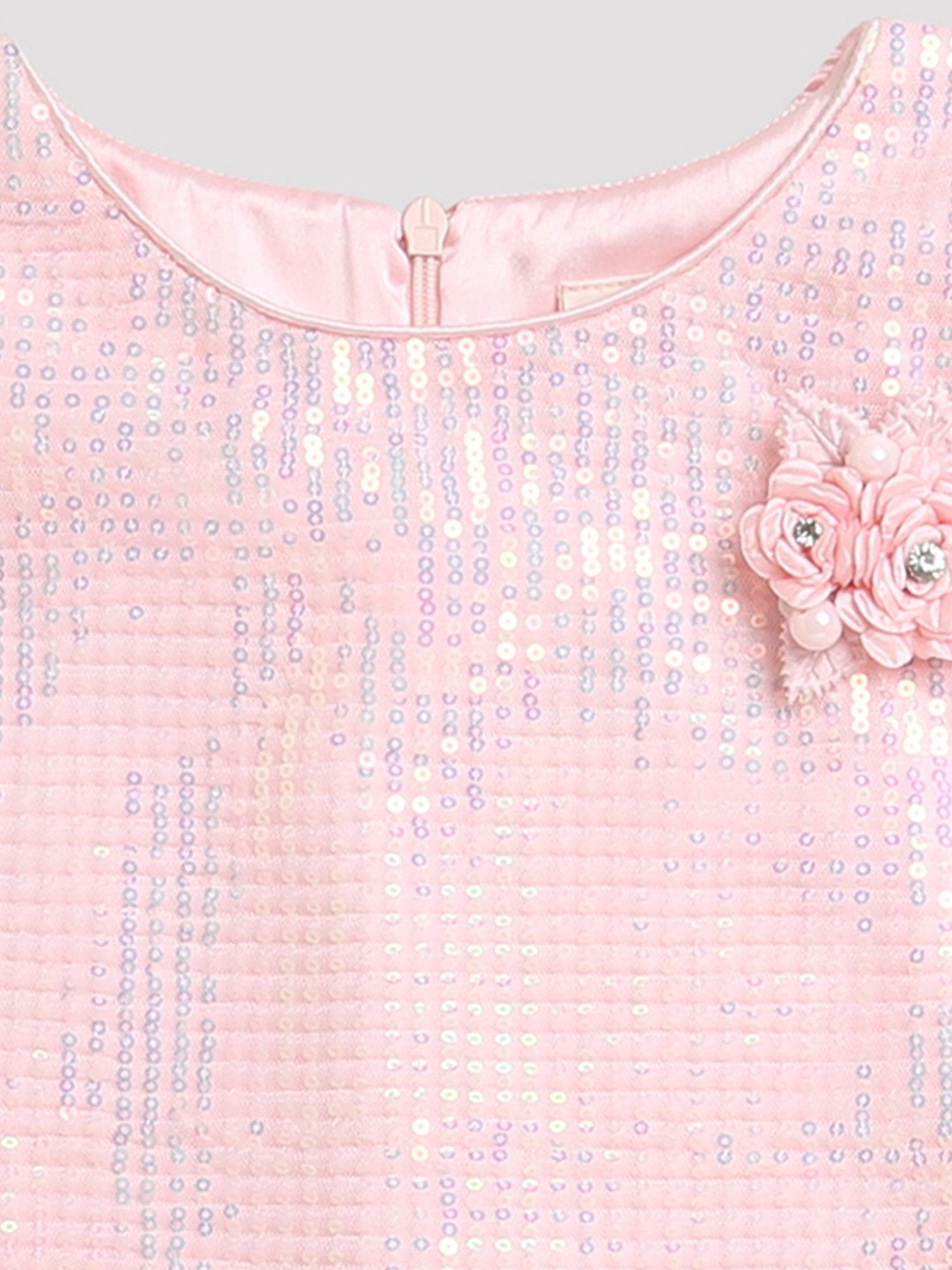Tiny Girl Light Pink Embellished Top