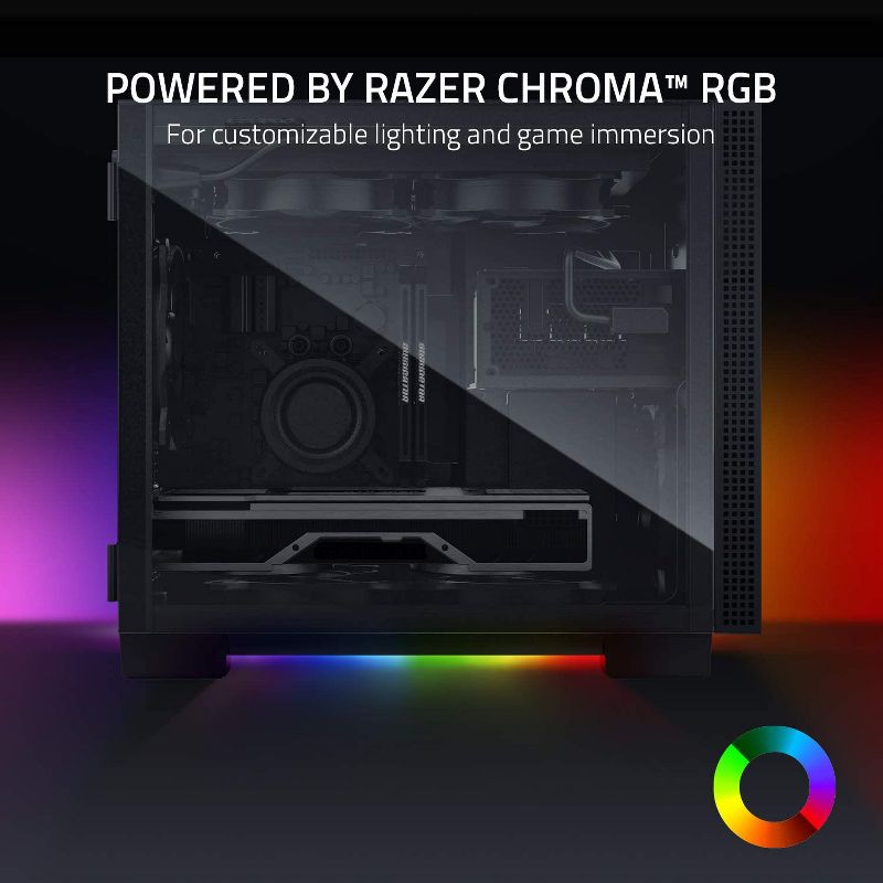 Razer Tomahawk Mini-ITX - Mini Desktop Gaming Chassis PC Case Tempered Glass RGB