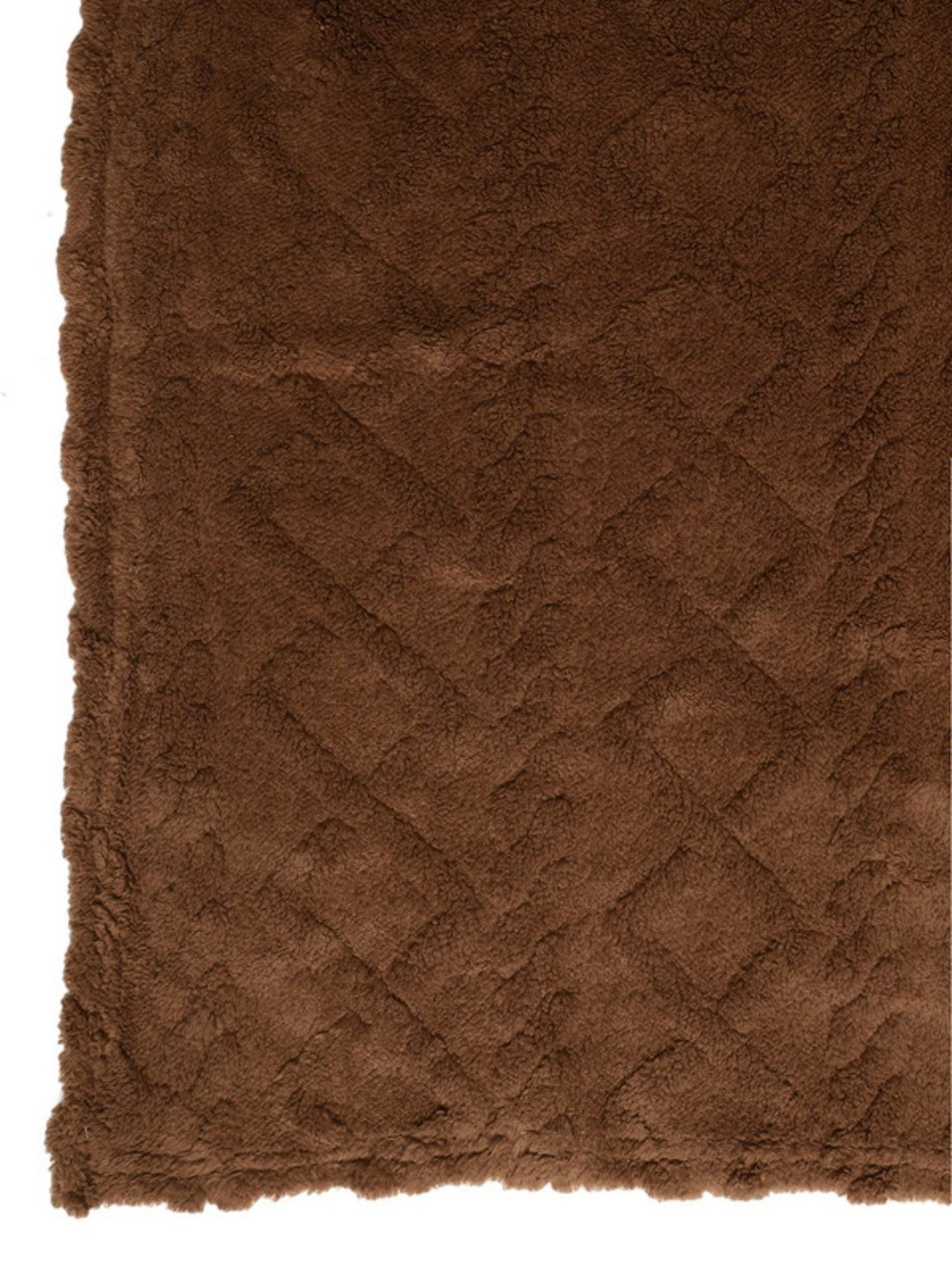 Dhrohar Dark Brown Polyester 300 GSM Double Bed Blanket