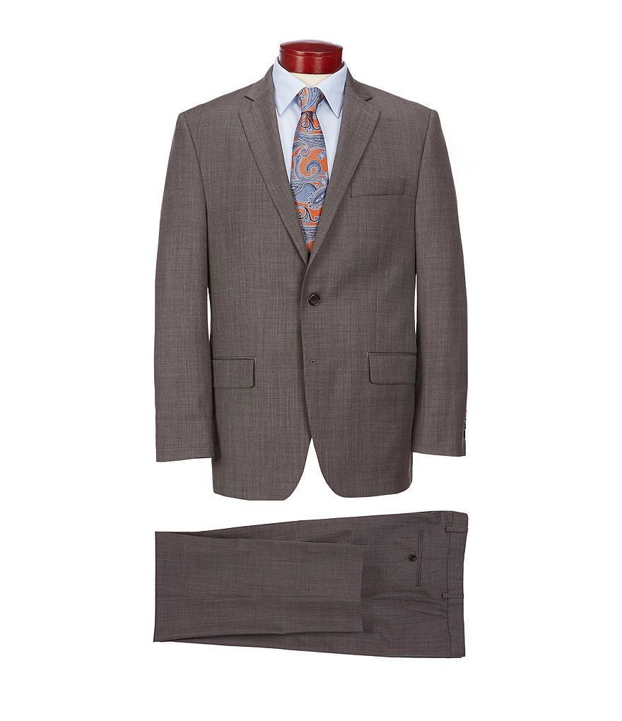 Ralph Ralph Lauren Classic Fit Fancy Brown Wool Suit