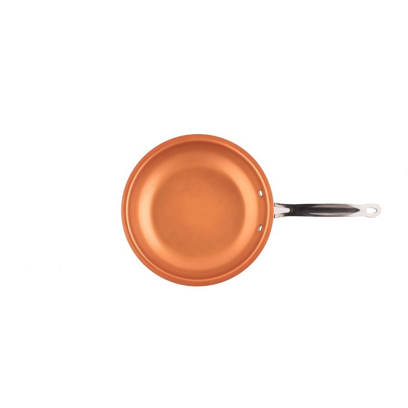 MasterPan 10" Copper Tone Ceramic Non-Stick Fry Pan