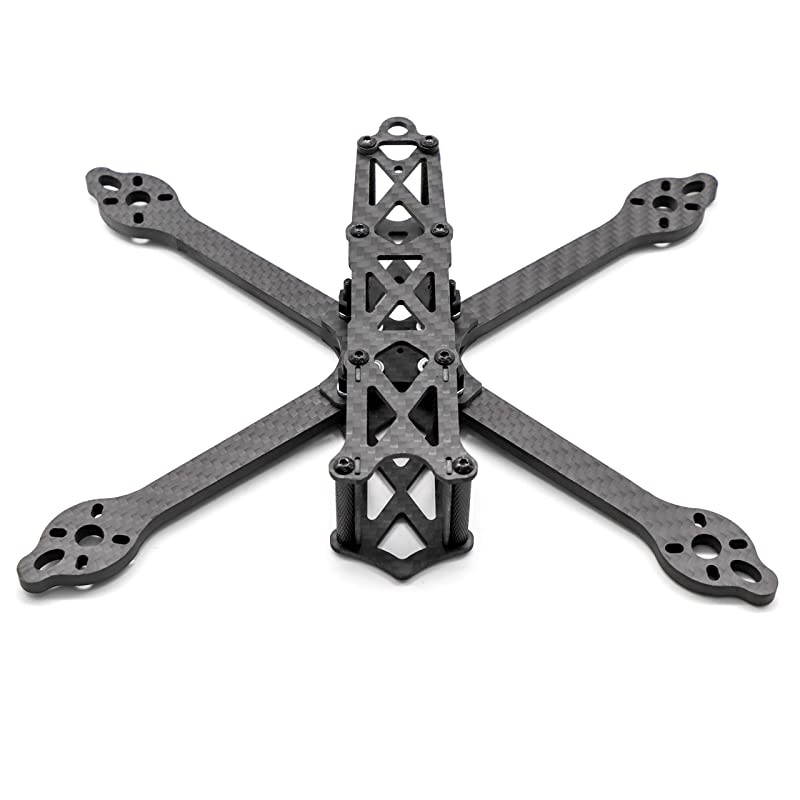 215mm FPV Racing Drone Frame 5 inch Carbon Fiber Quadcopter Frame Kit for Martian V with 5mm Arm+Lipo Battery Strap