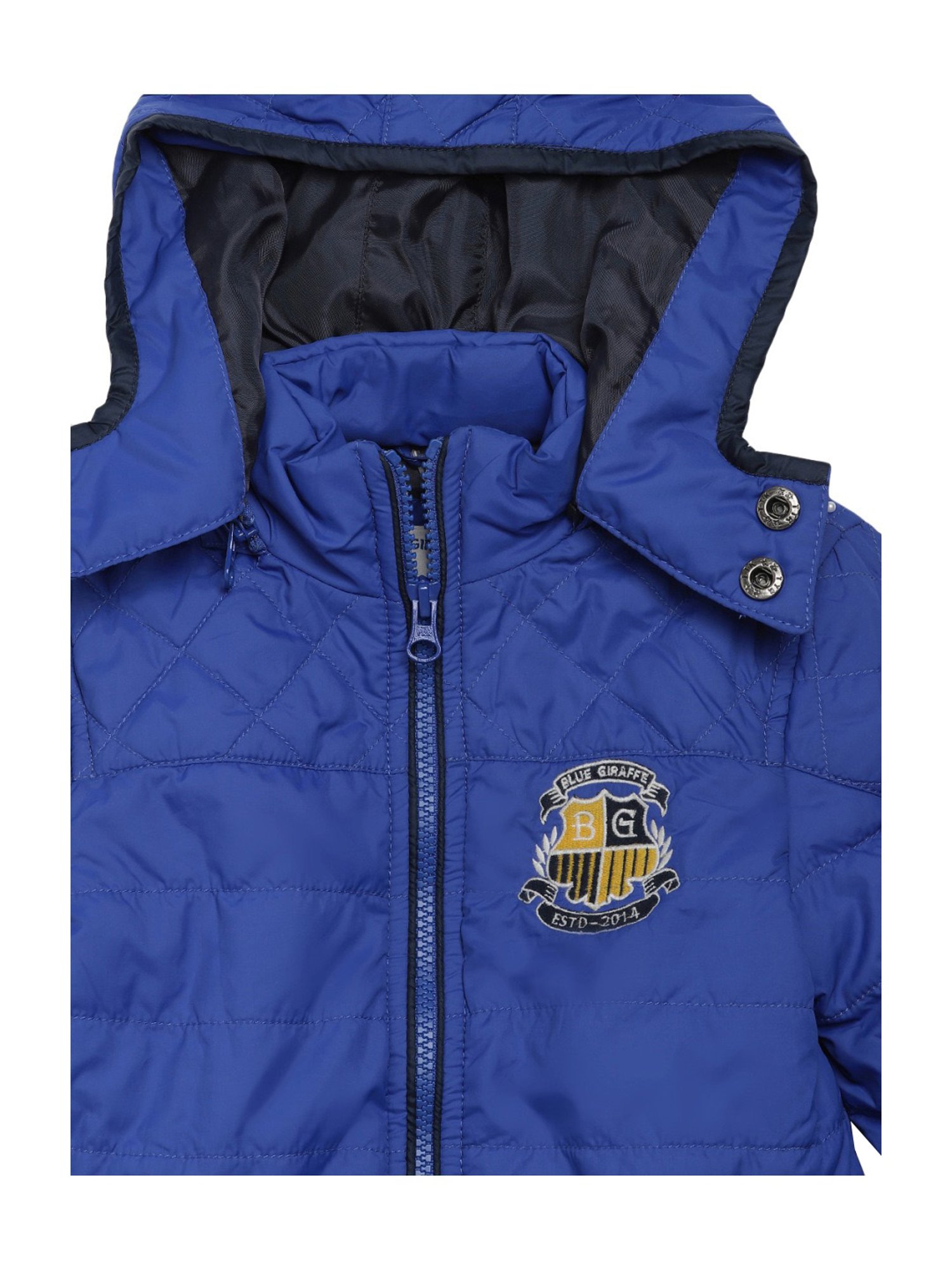 Blue Giraffe Kids Blue Regular Fit Jacket