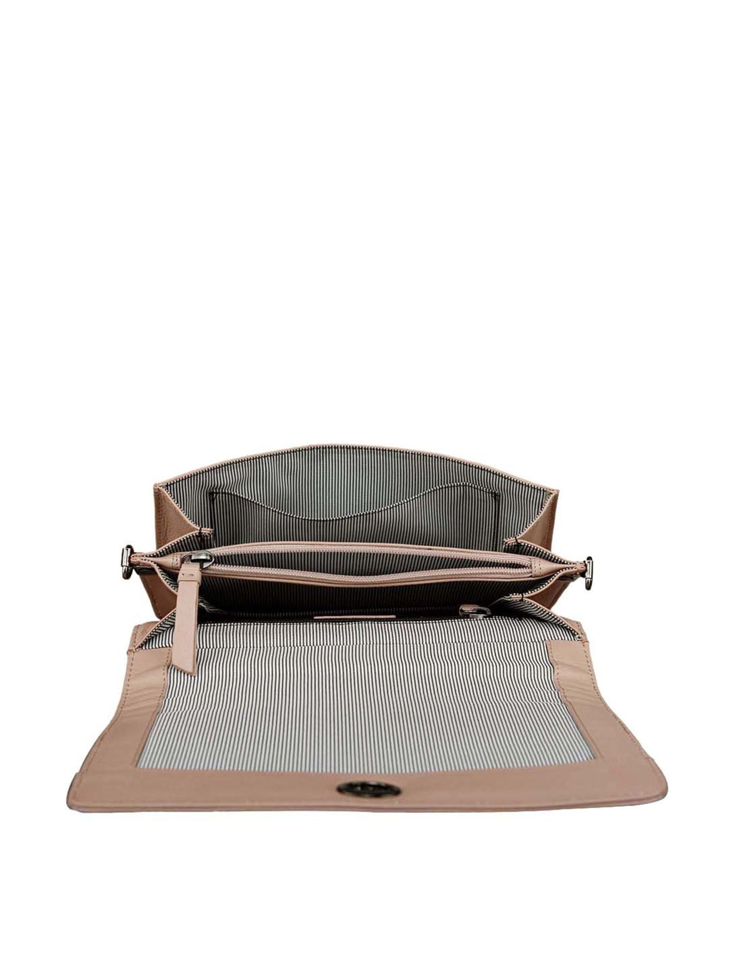 Mai Soli Pink Solid Medium Sling Handbag