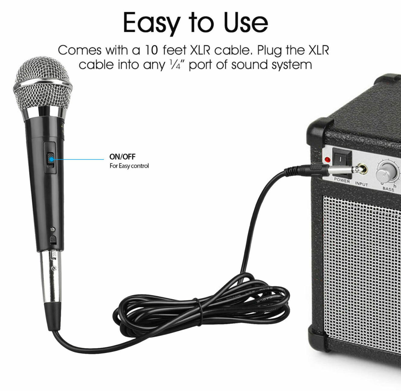 Professional Handheld Wired Dynamic Microphone Audio Karaoke Singing Vocal Music