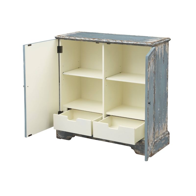 St Andrews 2 Door Cabinet Blue - Treasure Trove Accents