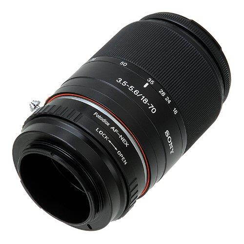 Fotodiox Lens Mount Adapter - Sony Alpha A-Mount (and Minolta AF) DSLR Lens to Sony Alpha E-Mount Mirrorless Camera Body