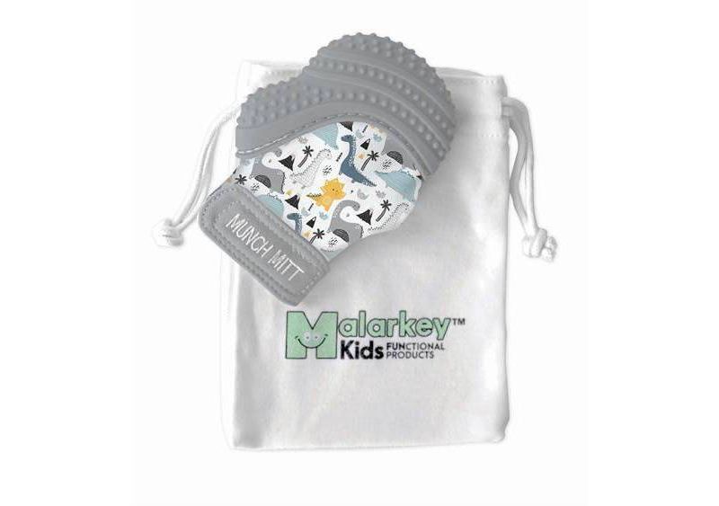 Munch Mitt Malarkey Kids' Teether with Travel Bag - Dino