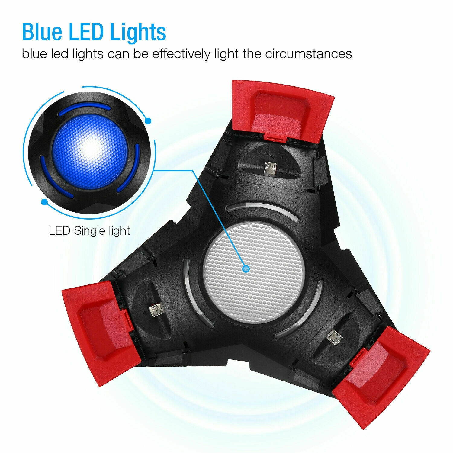 For PS4 PlaySton4 Controller Dual USB Charger LED Dock Ston Charging Stand