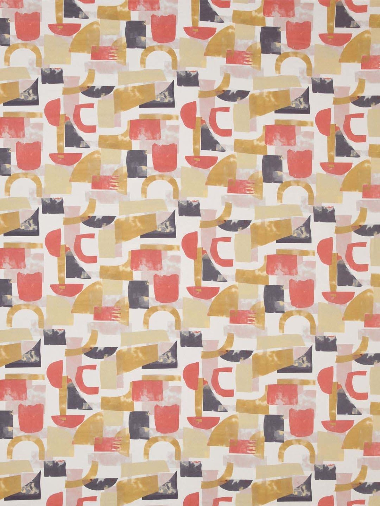 Haus & Kinder Cotton 186 TC Painted Fusion Yellow Printed Double Bedsheet with 2 Pillow Covers