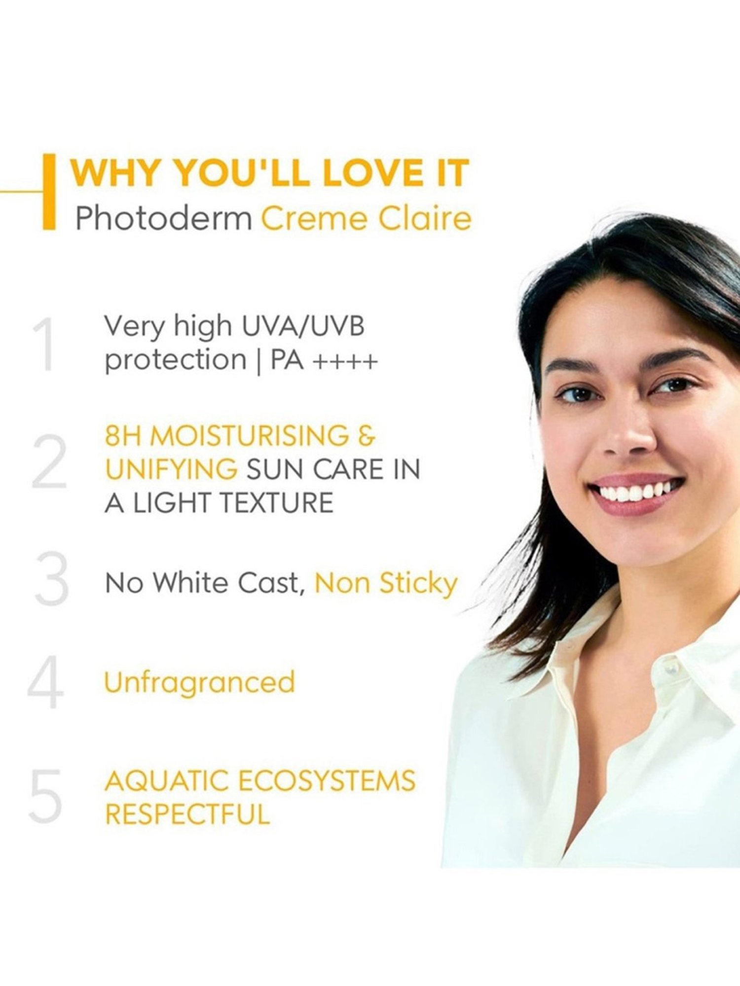 BIODERMA Photoderm Creme Teinte Claire SPF 50+ Sunscreen - 40 ml