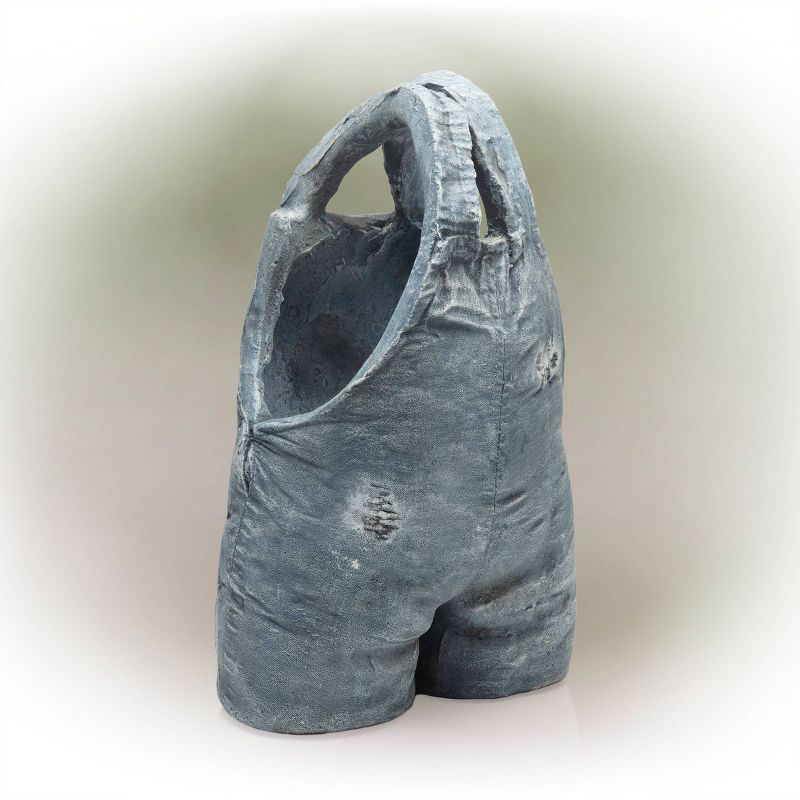 Rugged Suspender Flower Planter With Pocket Hedgehog Design - Alpine Corporation