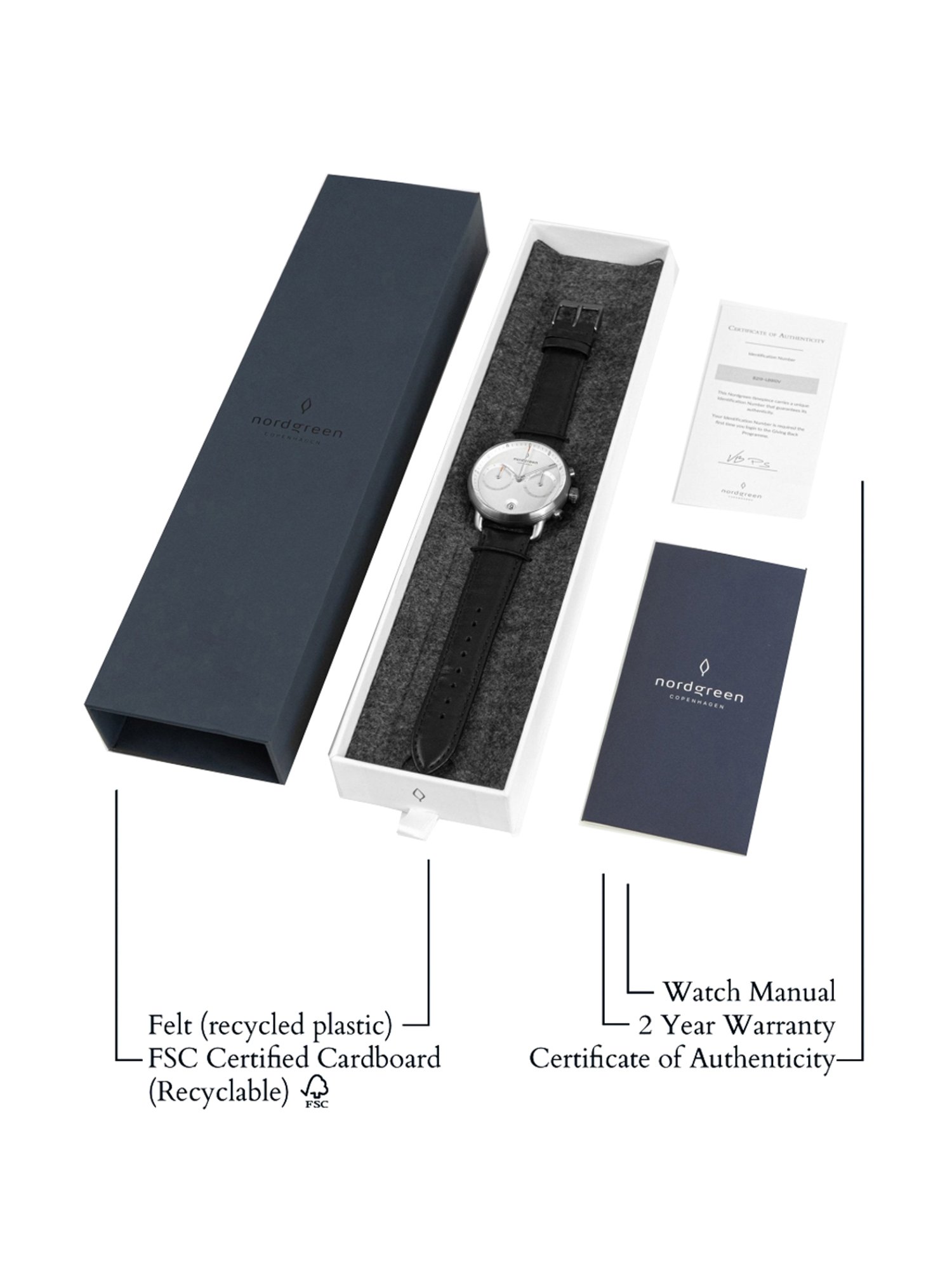 Nordgreen PI42GMLEBLXX Pioneer Analog Watch for Men