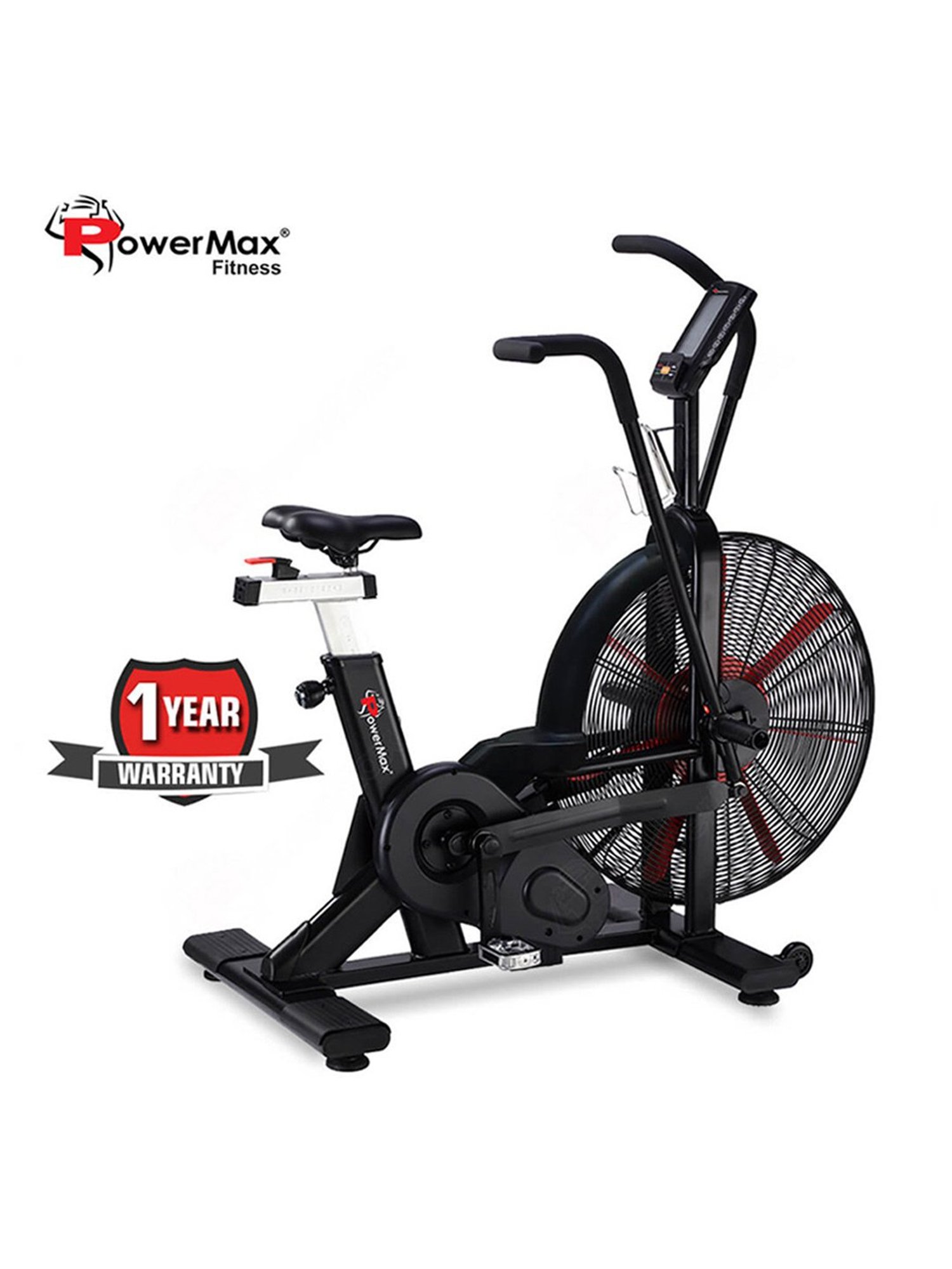 PowerMax Fitness BA-2500C Air Bike (Black)