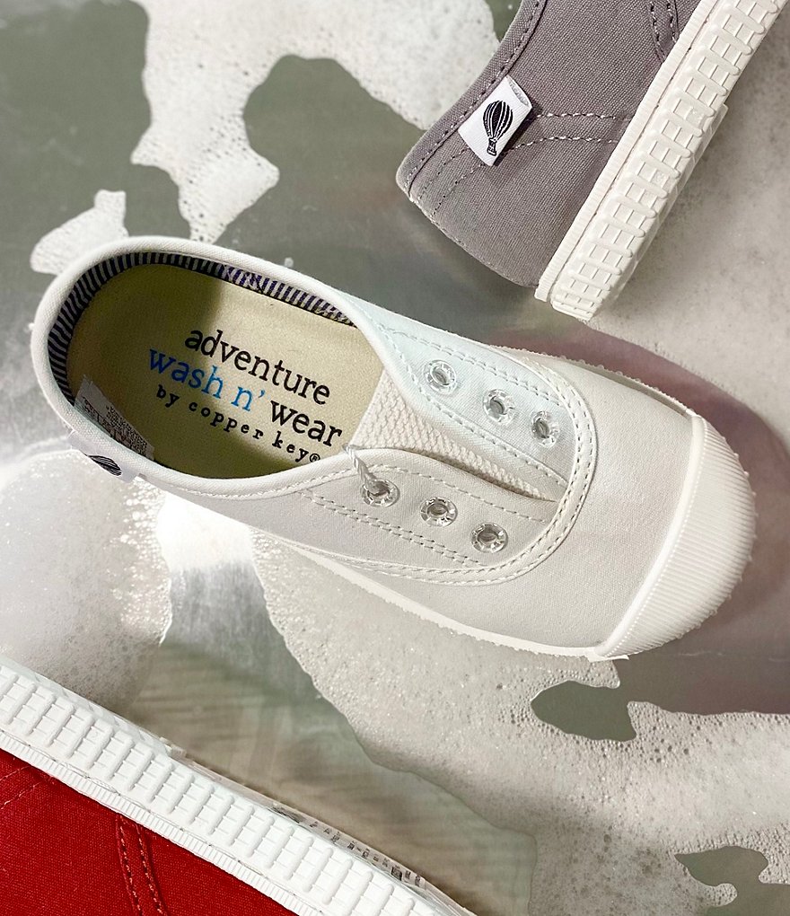 Copper Key Adventure Wear Kids' Budeee-A Washable Eyelet Sneaker (Toddler)