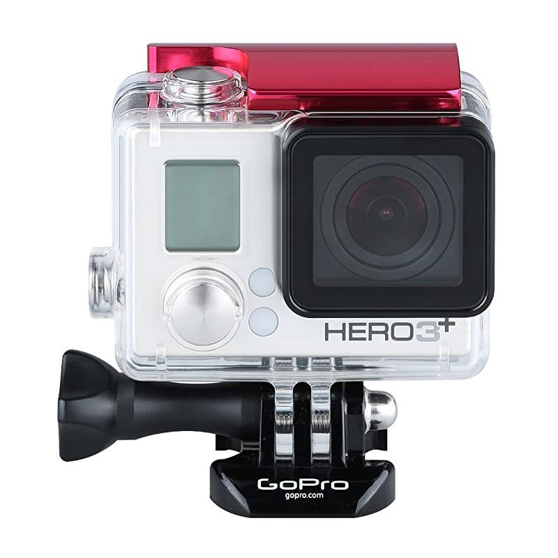 Aluminum Replacement Latch Rear Snap Lock Buckle for Gopro Hero4 Hero3+ Cameras Standard Waterproof Skeleton Housing Red