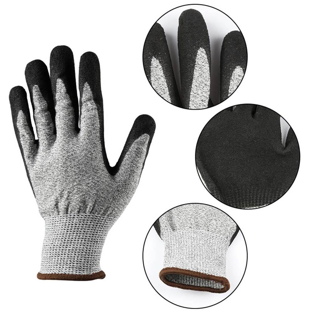 1 Pair Cut Resistant Gloves Level 5 Safety Garden Work Gloves for Cutting Mandolin Slicing Wood Carving and Gardening Size M