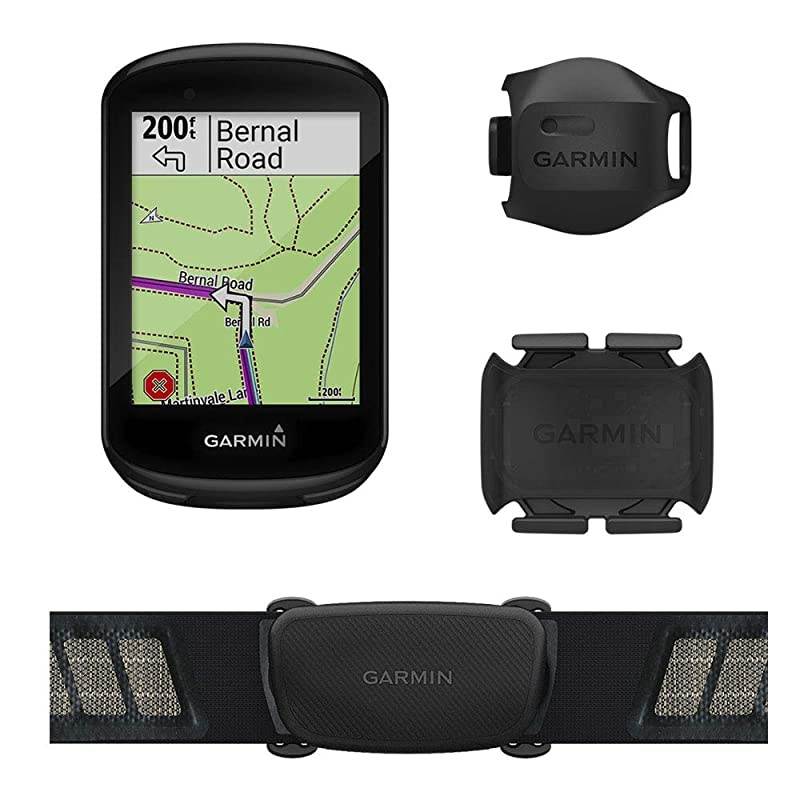 Edge 830 Sensor Bundle, Performance Touchscreen GPS Cycling/Bike Computer with Mapping, Dynamic Performance Monitoring and Popularity Routing, Includes Speed and Cadence Sensor and HR Monitor