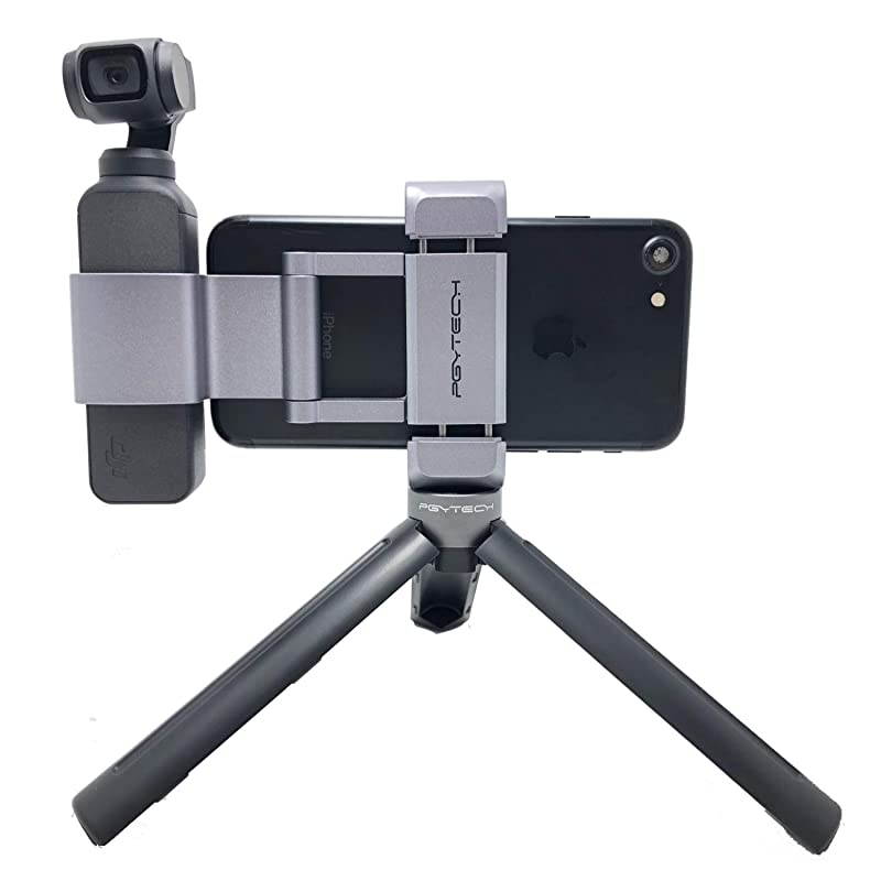 OSMO Pocket Phone Holder+ Expansion Accessories with Tripod Mini Compatible with DJI OSMO Pocket Accessories