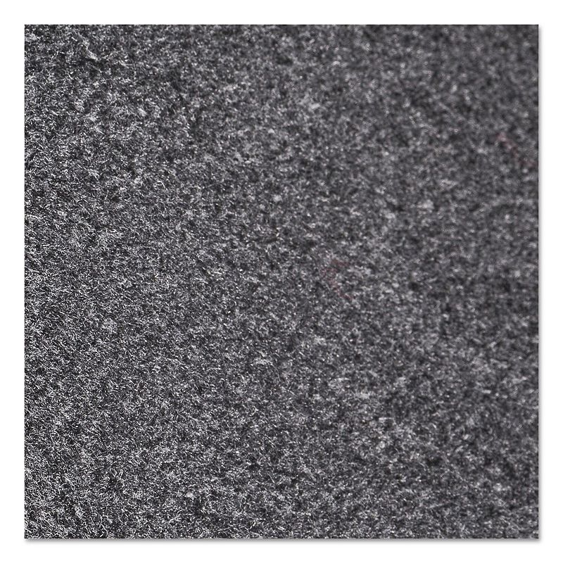 3'x10' Rectangle Solid Floor Mat Black - Crown