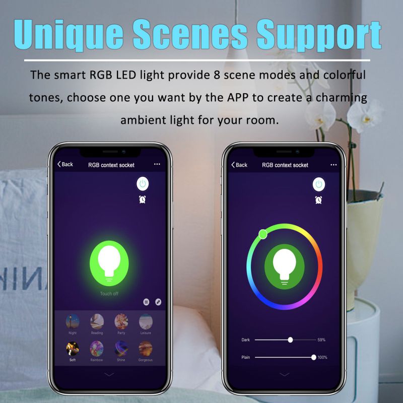 2 Mini Smart Plug Outlet Wifi Socket W/ Light Work With Amazon Alexa Google Home