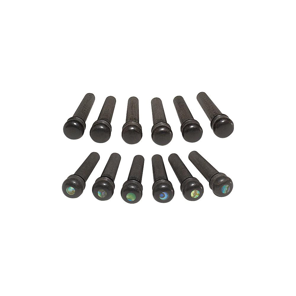 Taylor Ebony Bridge Pins Set of 6 Black