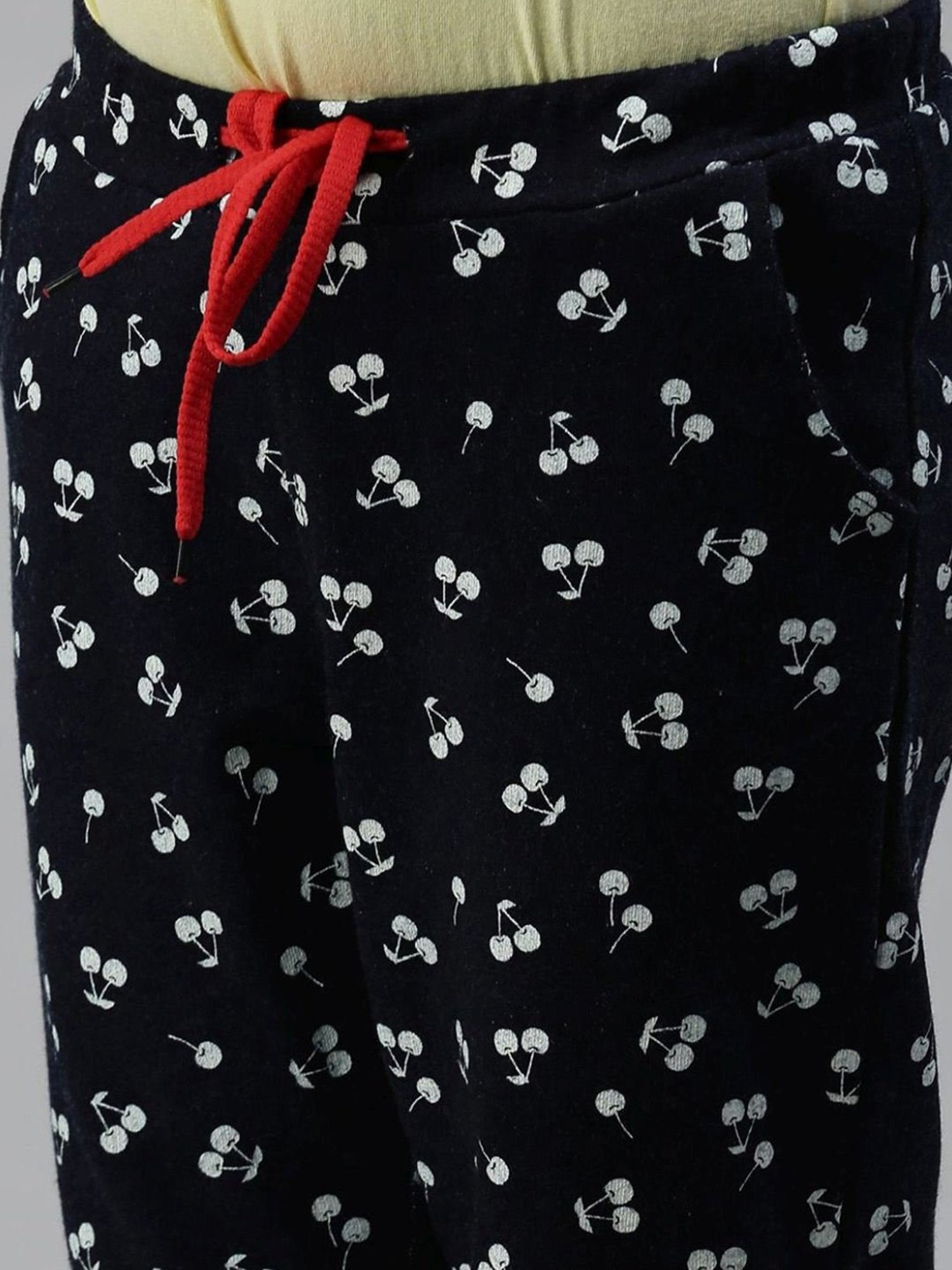 Kryptic Girls Navy Cotton Printed Pajamas