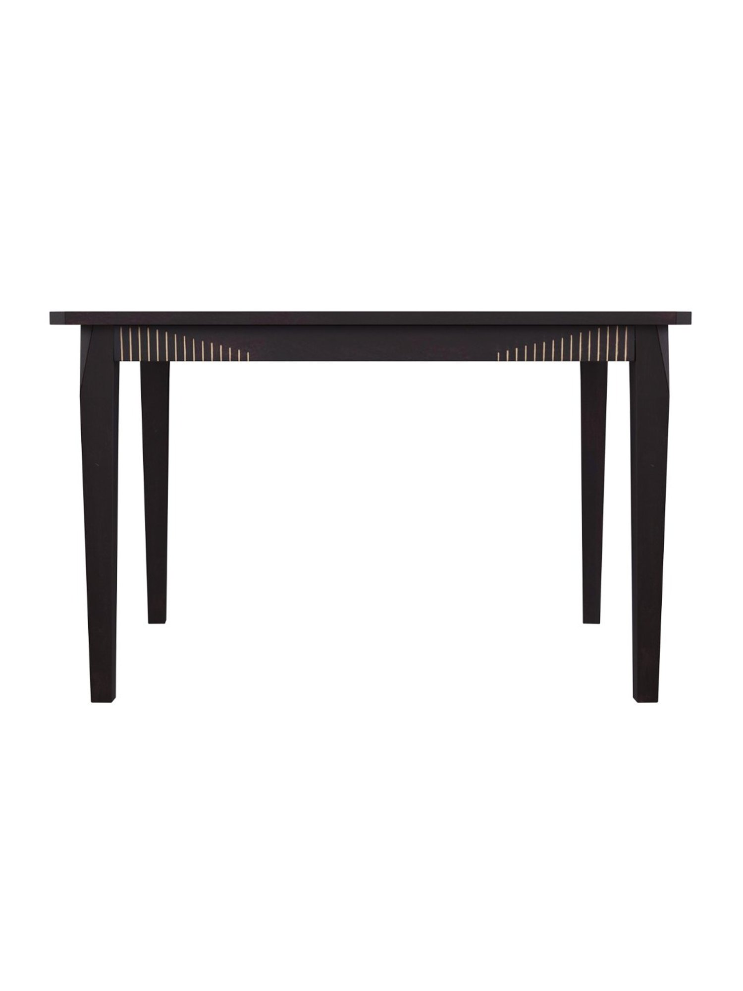 Godrej Interio Black Forest Dark Brown Mango Wood 4 Seater Rectangular Dining Table