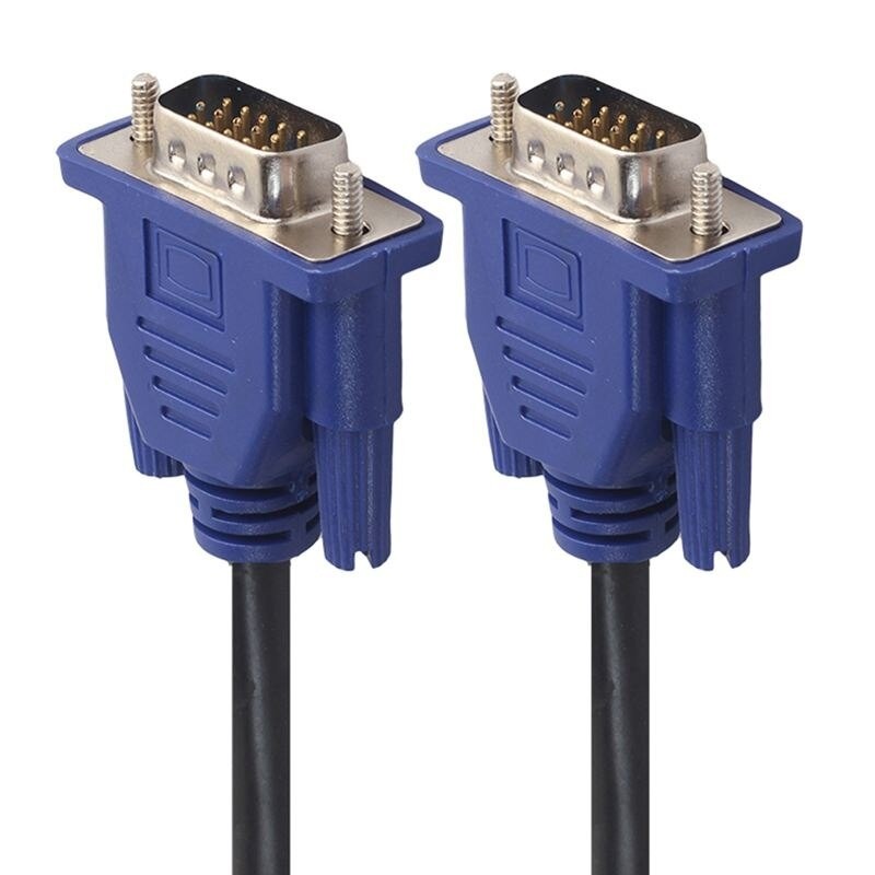 HD VGA Cable 15 pin male to VGA male SVGA Extension Cable For Laptop PC LCD Projector Monitor