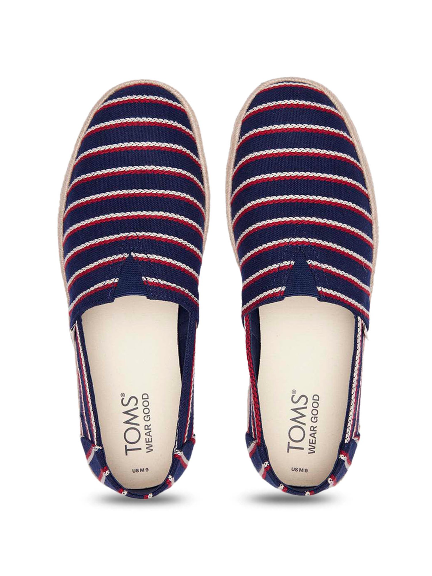 TOMS Men's Navy Espadrille Shoes