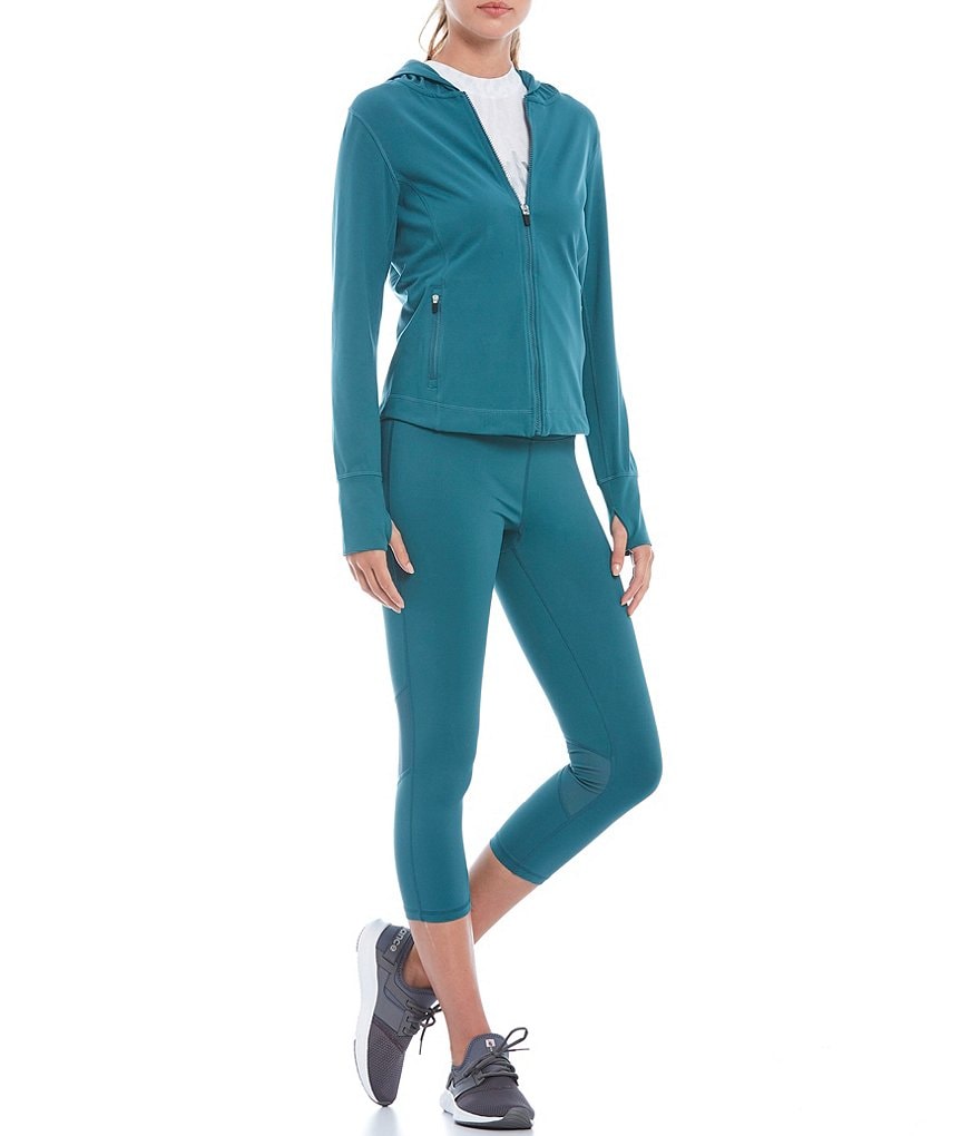 Calvin Klein Performance Yoga Long Sleeve Front Zip Hoodie Jacket