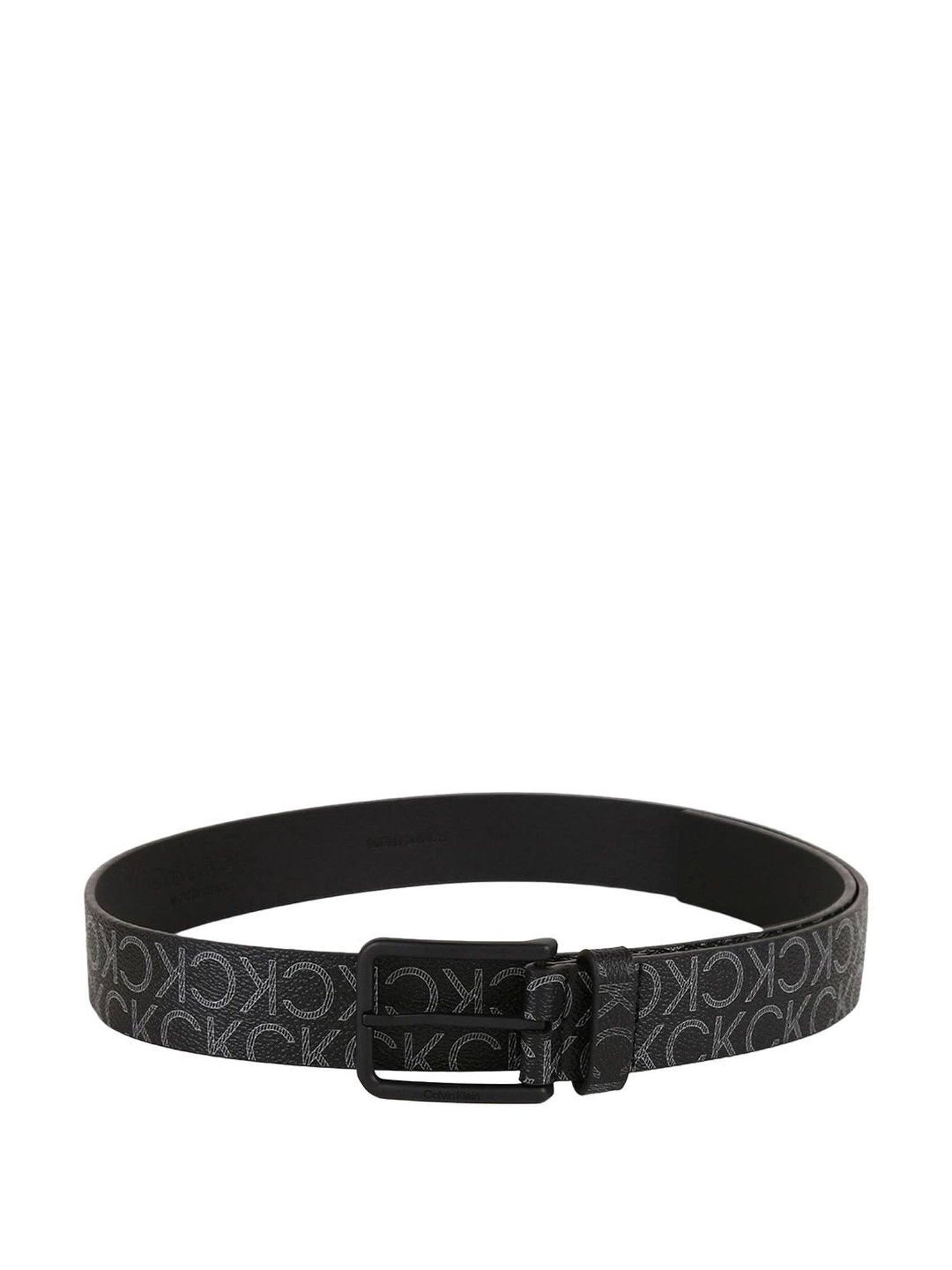 CALVIN KLEIN Black Classic WARMTH Logo Belt