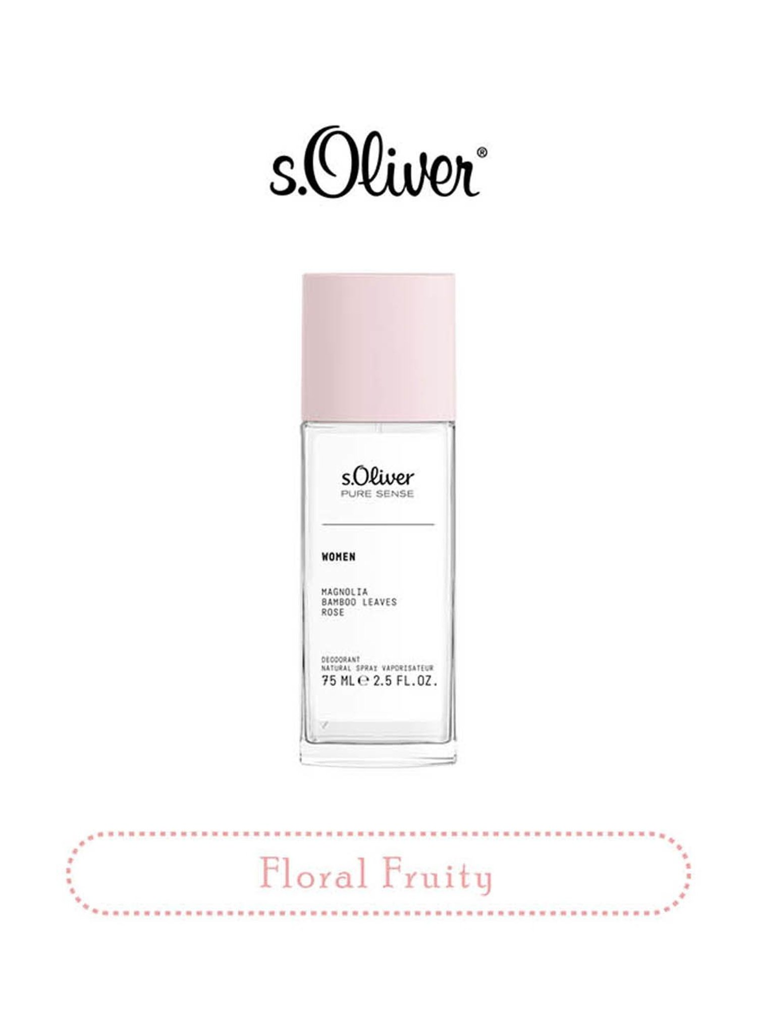 s.Oliver Pure Sense Women Deodorant Spray for Women - 75 ml